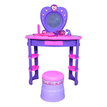 Load image into Gallery viewer, Disney Princess Dressing Table | Makeup Mirror Set | Child Beauty Playset | Kids Grooming Set | Toddler Mirror Table | Role Play Set | For Kids age 3+ Years