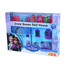 Load image into Gallery viewer, Disney Frozen Snow Qween Doll House | Girls Role Playset | Pretend Play | Doll House with Furniture | Dollhouse Accessories | Imaginative Play | Playhouse | For Kids Age 3+ years
