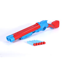 Load image into Gallery viewer, Captain America Double Barrel Shotgun | Foam Blaster Gun | Safe & Long Range | Lock & Load Pump Action | Toy Shotgun | Dart Shooter | Target Shooting Gun | For Kids, Teens, Adults