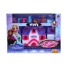 Load image into Gallery viewer, Vivi Disney Frozen Doll House | Girls Role Playset | Pretend Play | Doll House with Furniture | Dollhouse Accessories | Imaginative Play | Playhouse | For Kids Age 3+ years