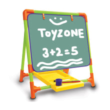 Load image into Gallery viewer, 2-in-1 Educational Learning Board – Whiteboard & Chalkboard | Reusable Drawing Board | Portable learning toy | Kids Learning & Creativity Toy | Dual-sided learning board | For Preschoolers