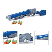 Load image into Gallery viewer, Doraemon Double Barrel Shotgun | Foam Blaster Gun | Safe & Long Range | Lock & Load Pump Action | Toy Shotgun | Dart Shooter | Target Shooting Gun | For Kids, Teens, Adults