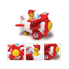 Load image into Gallery viewer, Fighter Plane Pull Along | Interactive pull toy | Toy for walking babies Toddler | Movement toy | Early learning Pull toy | Toddler activity toy | For age 12+ Months