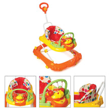 Load image into Gallery viewer, Happy Monkey Baby Walker | Foldable baby walker | Parental handle | Easy to control | Rotatable wheel | First steps walker | Baby walking support | Adjustable height | Non-slip | Durable baby walker | For Toddlers