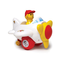 Load image into Gallery viewer, Plane Pull Along | Interactive pull toy | Toy for walking babies Toddler | Movement toy | Early learning Pull toy | Toddler activity toy | For age 12+ Months