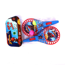 Load image into Gallery viewer, Spiderman POP Catch Set Half cut | Launch and catch game | Catch ball set | Handheld launchers | Active play toy | Ball launcher toy | Pop trigger | ball launcher set | For age 3+ years