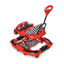 Load image into Gallery viewer, Sports Car Baby Walker with Rocker | Foldable baby walker | Parental handle | Easy to control | Rotatable wheel | First steps walker | Baby walking support | Adjustable height | Non-slip | Durable baby walker | For Toddlers