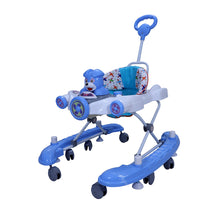 Load image into Gallery viewer, Baby Walker Without Rocking | Foldable with Parental handle | Rotatable wheel | First steps walker | Baby walking support | Adjustable height | Non-slip | Durable baby walker | For Toddlers