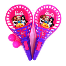 Load image into Gallery viewer, Barbie POP Catch Set Half cut | Launch and catch game | Catch ball set | Handheld launchers | Active play toy | Ball launcher toy | Pop trigger | ball launcher set | For age 3+ years