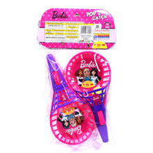 Load image into Gallery viewer, Barbie POP Catch Set Half cut | Launch and catch game | Catch ball set | Handheld launchers | Active play toy | Ball launcher toy | Pop trigger | ball launcher set | For age 3+ years