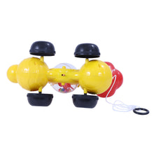 Load image into Gallery viewer, Bee Pull Along | Interactive pull toy | Toy for walking babies Toddler | Movement toy | Early learning Pull toy | Toddler activity toy | For age 12+ Months
