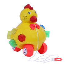Load image into Gallery viewer, Hen Pull Along | Interactive pull toy | Toy for walking babies Toddler | Movement toy | Early learning Pull toy | Toddler activity toy | For age 12+ Months