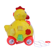 Load image into Gallery viewer, Hen Pull Along | Interactive pull toy | Toy for walking babies Toddler | Movement toy | Early learning Pull toy | Toddler activity toy | For age 12+ Months