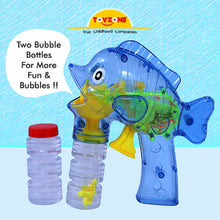 Load image into Gallery viewer, Fish Bubble Gun | Bubble Gun Toy | Bubble Blower | Bubble maker for Kids | Portable Bubble Machine | Outdoor &amp; Indoor activity toy | Music with Soft Light | Colorful Bubbles | Cool bubble toy | For kids age 3+ years

