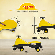 Load image into Gallery viewer, Little Champ Magic Car - Yellow | Swing Car | Kids Toy Car | Comfortable Seat | Elegant Design | Twister Ride on | Pedal-free car | Push Car | Twist Car | For Kids 3+ Years
