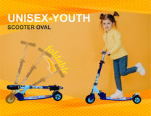 Load image into Gallery viewer, Doraemon Scooter Oval | Kids Scooter | Adjustable &amp; Foldable Scooter | Skateboard Scooter | Rear Brake Scooter for kids | Foldable Kids Scooter | For Kids age 5+ years
