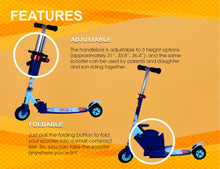Load image into Gallery viewer, Doraemon Scooter Oval | Kids Scooter | Adjustable &amp; Foldable Scooter | Skateboard Scooter | Rear Brake Scooter for kids | Foldable Kids Scooter | For Kids age 5+ years
