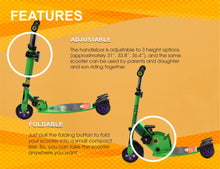 Load image into Gallery viewer, Hulk Scooter Oval | Kids Scooter | Adjustable &amp; Foldable Scooter | Skateboard Scooter | Rear Brake Scooter for kids | Foldable Kids Scooter | For Kids age 5+ years
