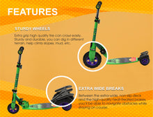 Load image into Gallery viewer, Hulk Scooter Oval | Kids Scooter | Adjustable &amp; Foldable Scooter | Skateboard Scooter | Rear Brake Scooter for kids | Foldable Kids Scooter | For Kids age 5+ years
