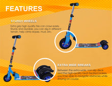 Load image into Gallery viewer, Avengers Scooter Giant | Kids Scooter | Adjustable &amp; Foldable Scooter | Skateboard Scooter | Rear Brake Scooter for kids | Foldable Kids Scooter | For Kids age 5+ years
