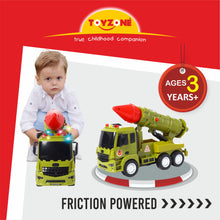 Load image into Gallery viewer, Agni Missile Launcher | Friction Powered Toy | Unbreakable Toy | Missile Launcher Toy Truck | Push and Go | Made in India | For kids 3+ year year
