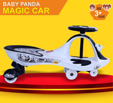 Load image into Gallery viewer, Baby Panda Magic Car - Black | Ride-on car | Swing car | kids toy car | Comfortable Seat | Elegant Design | Twister Ride on | Pedal-free car | For kids 3+ years
