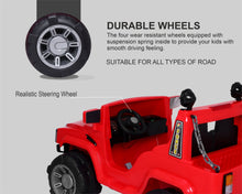 Load image into Gallery viewer, Humer Electric Car TZ-0008 - Red | Frequency 2.4 GHz | Lights &amp; Music | Ride-On Car | Seat Belt for Safety | Perfect Tyre Grip | Make in India | For Kids 3+ years
