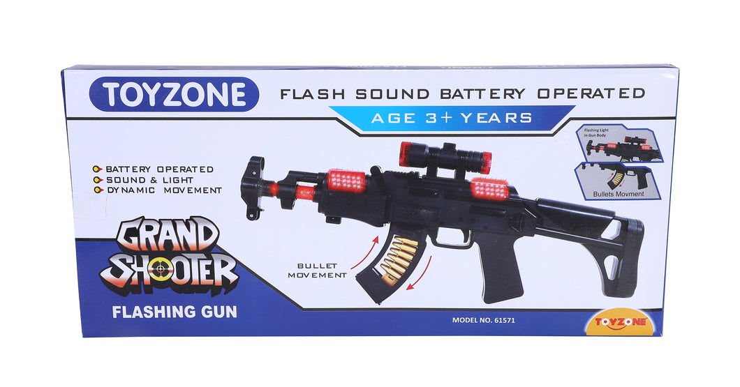 Grand Shooter Flashing Gun | Shooting Gun | Role Play Toy | Compact Toy Gun | Imaginative Play Gun | For Kids 3+ years