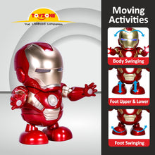 Load image into Gallery viewer, Ironman Dance Hero Bump &#39;N&#39; Go | Lights &amp; Sound | Musical Baby Toy | Baby Dance Toy | Active Play Toy | Battery Operated Toy | Educational Toy for Infants | Infant Sensory Play Toy | For New Born &amp; Toddlers
