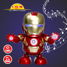 Load image into Gallery viewer, Ironman Dance Hero Bump &#39;N&#39; Go | Lights &amp; Sound | Musical Baby Toy | Baby Dance Toy | Active Play Toy | Battery Operated Toy | Educational Toy for Infants | Infant Sensory Play Toy | For New Born &amp; Toddlers

