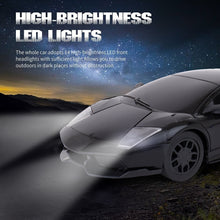 Load image into Gallery viewer, Mini Pro RC Car - Black | 27 MHz Fully Functionable | 1:24 Scale | Battery &amp; Charger Cable | Range upto 25m | Luminous Headlight | Perfect Tyre Grip | For Age 4+ Years
