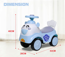 Load image into Gallery viewer, Baby Star - Blue | Push Ride-on | Push Car with Storage | Ride-On Car with Backrest | Ride On for Toddlers | For Kids 3+ years

