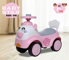 Load image into Gallery viewer, Baby Star - Pink | Push Ride-on | Push Car with Storage | Ride-On Car with Backrest | Ride On for Toddlers | For Kids 3+ years
