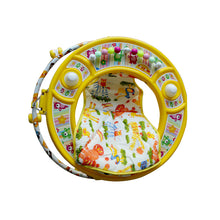 Load image into Gallery viewer, Round Small Walker - Yellow | Foldable baby walker | Rotatable wheel | First steps walker | Baby walking support | Adjustable height | Non-slip | Durable baby walker | For Toddlers

