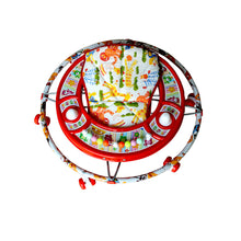 Load image into Gallery viewer, Round Small Walker - Red | Foldable baby walker | Rotatable wheel | First steps walker | Baby walking support | Adjustable height | Non-slip | Durable baby walker | For Toddlers
