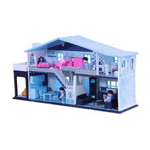 Load image into Gallery viewer, Frozen Party Home Doll House | Girls Role Playset | Pretend Play | Doll House with Furniture | Dollhouse Accessories | Imaginative Play | Playhouse | For Kids Age 3+ years
