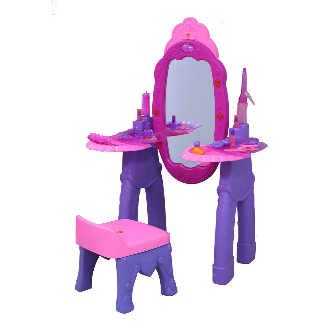 Disney My Beauty Mirror Set | Makeup Mirror Set | Child Beauty Playset | Kids Grooming Set | Toddler Mirror Table | Role Play Set | For Kids age 3+ Years