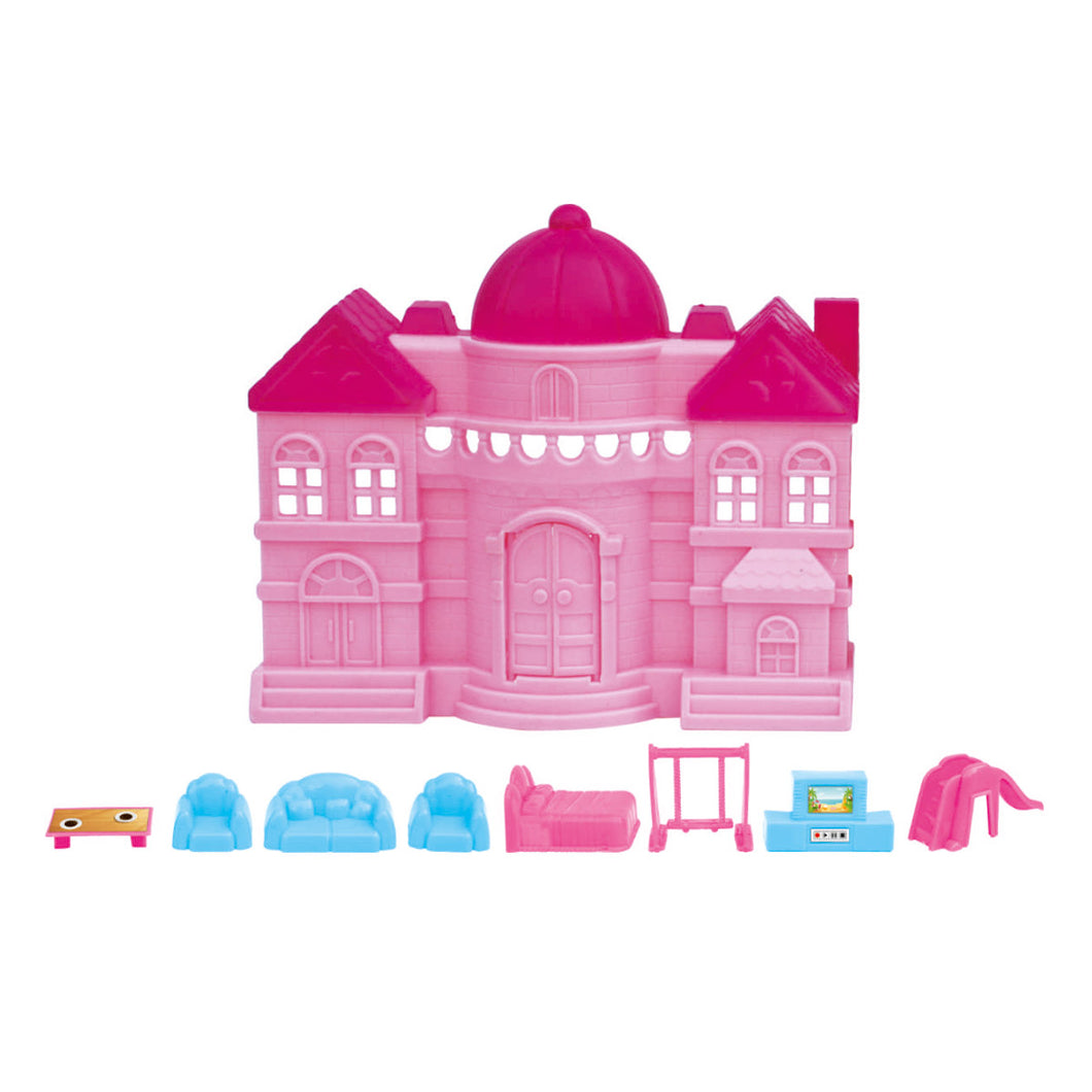 Repunzel Castle Doll House | Girls Role Playset | Pretend Play | Doll House with Furniture | Dollhouse Accessories | Imaginative Play | Playhouse | For Kids Age 3+ years