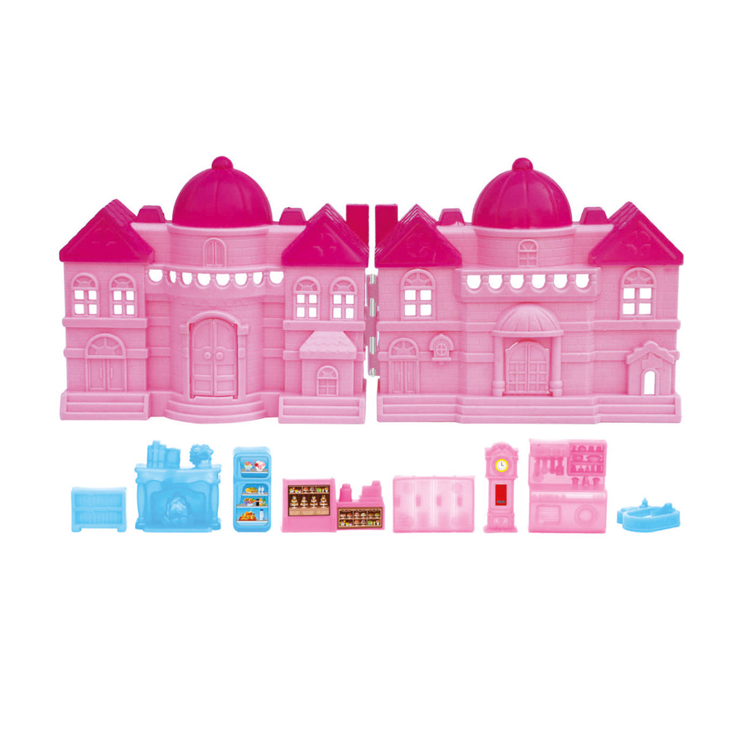 Zoye Mansion Doll House | Girls Role Playset | Pretend Play | Doll House with Furniture | Dollhouse Accessories | Imaginative Play | Playhouse | For Kids Age 3+ years