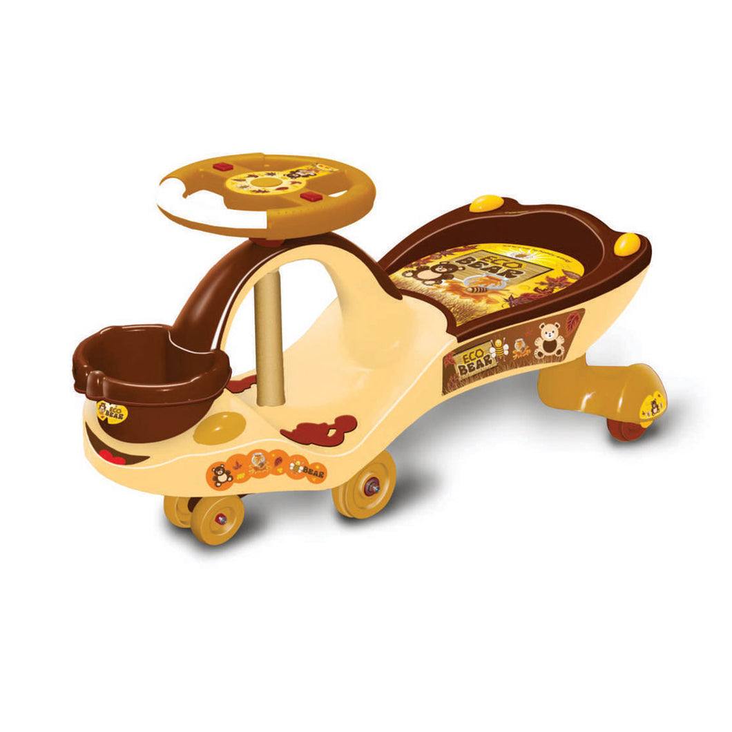 Eco Bear Magic Car | Ride-on car | Swing car | kids toy car | Comfortable Seat | Elegant Design | Twister Ride on | Pedal-free car | For kids 3+ years