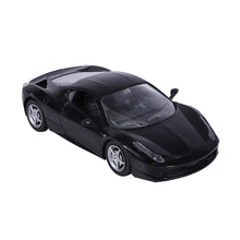 Load image into Gallery viewer, Carbon RC Car - Black | 27 MHz Fully Functionable | 1:24 Scale | Battery &amp; Charger Cable | Range upto 25m | Luminous Headlight | Perfect Tyre Grip | For Age 4+ Years
