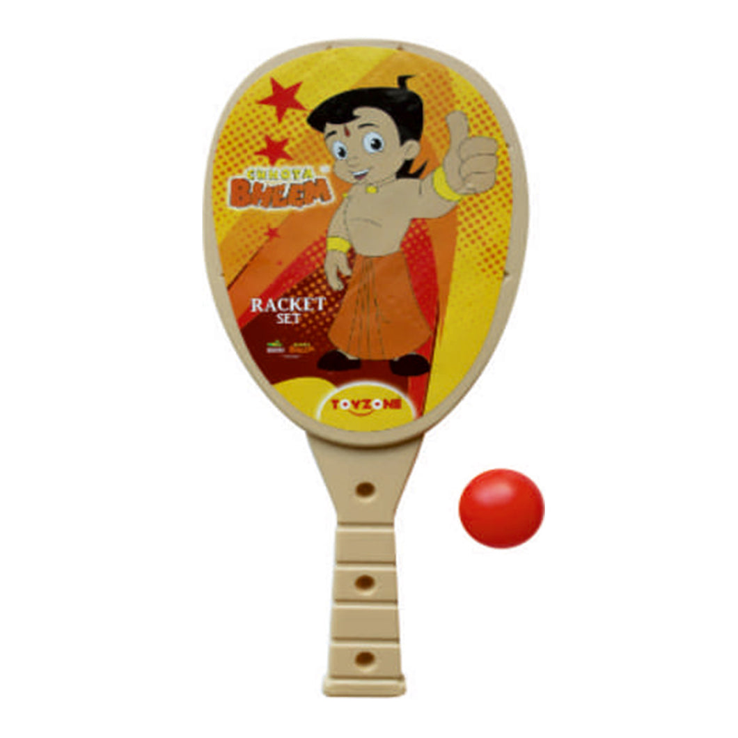Chhota Bheem Racket Set - Medium | Plastic table tennis set | Mini Racket | Kids sports racket set | Tennis practice set | Children aged 3+ years