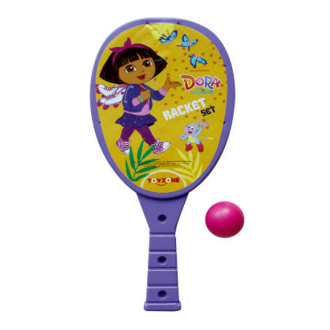 Dora Racket Set - Medium | Plastic table tennis set | Mini Racket | Kids sports racket set | Tennis practice set | Children aged 3+ years