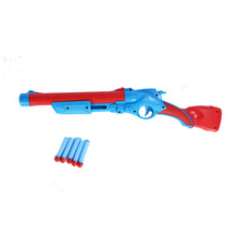 Load image into Gallery viewer, Captain America Double Barrel Shotgun | Foam Blaster Gun | Safe &amp; Long Range | Lock &amp; Load Pump Action | Toy Shotgun | Dart Shooter | Target Shooting Gun | For Kids, Teens, Adults
