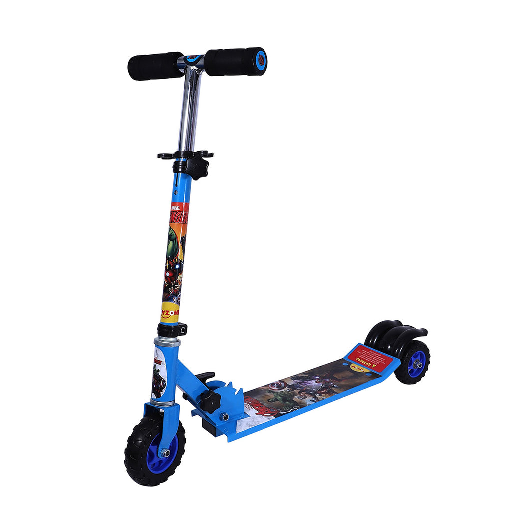 Avengers Scooter Giant | Kids Scooter | Adjustable & Foldable Scooter | Skateboard Scooter | Rear Brake Scooter for kids | Foldable Kids Scooter | For Kids age 5+ years