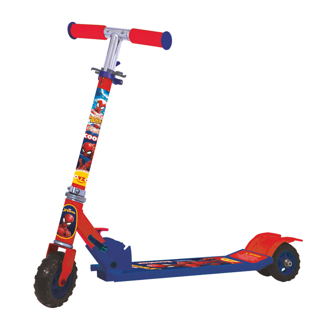 Spiderman Scooter Giant | Kids Scooter | Adjustable & Foldable Scooter | Skateboard Scooter | Rear Brake Scooter for kids | Foldable Kids Scooter | For Kids age 5+ years