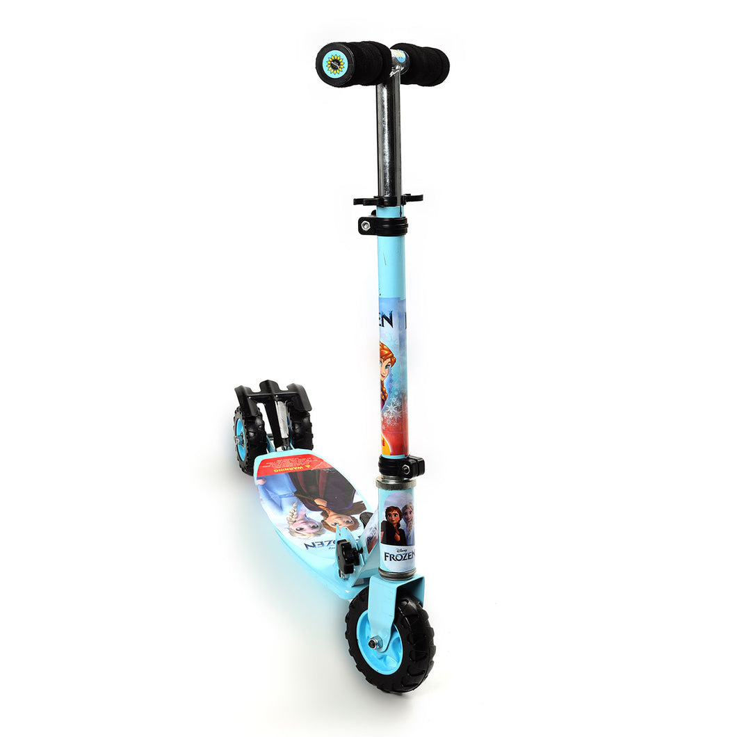 Frozen Scooter Oval | Kids Scooter | Adjustable & Foldable Scooter | Skateboard Scooter | Rear Brake Scooter for kids | Foldable Kids Scooter | For Kids age 5+ years