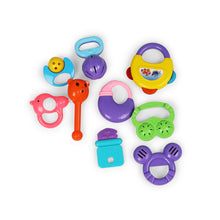Load image into Gallery viewer, 9 Pcs. Baby Rattles | Infant Rattle | Infant Sensory Rattle Set | Baby First Rattles | Baby Developmental Toys | Grasping Rattles for Babies | Newborn Gift Set | For Infants
