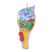 Load image into Gallery viewer, SpongeBob Racket Set - Medium | Plastic table tennis set | Mini Racket | Kids sports racket set | Tennis practice set | Children aged 3+ years
