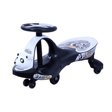 Load image into Gallery viewer, Baby Panda Magic Car - Black | Ride-on car | Swing car | kids toy car | Comfortable Seat | Elegant Design | Twister Ride on | Pedal-free car | For kids 3+ years
